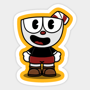 Hello Cuphead Sticker